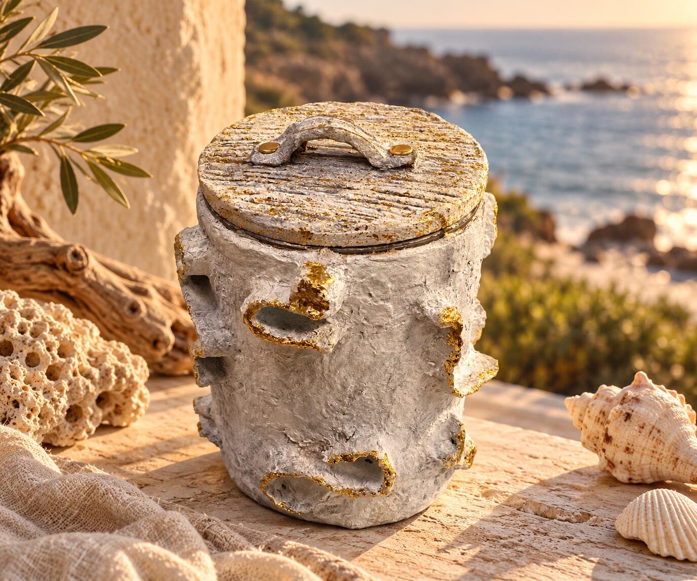 Coralia — a handmade papier-mâché sculpture from TUCU Atelier.