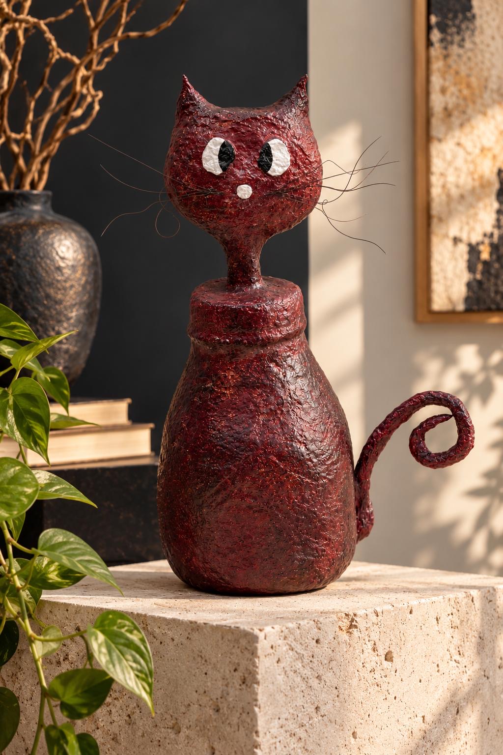 object-3 — a handmade papier-mâché sculpture from TUCU Atelier.